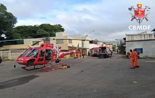 Mulher de 40 anos morre após infarto em residência na Asa Sul; CBMDF aciona helicóptero