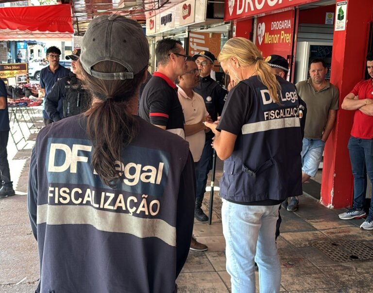 DF Legal, PM e administração fazem ação de ordenamento e segurança no centro de Ceilândia