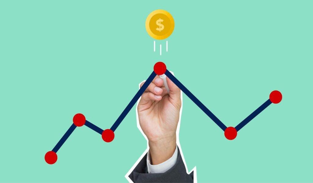 Gráfico de crescimento econômico
