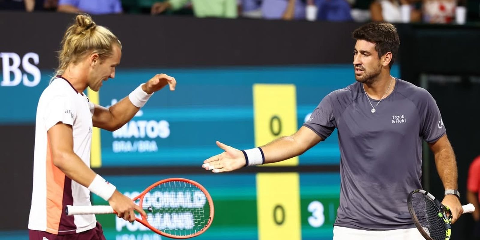 Rafael Matos e Orlando Luz chegam às quartas de final de duplas no ATP 500 de Munique