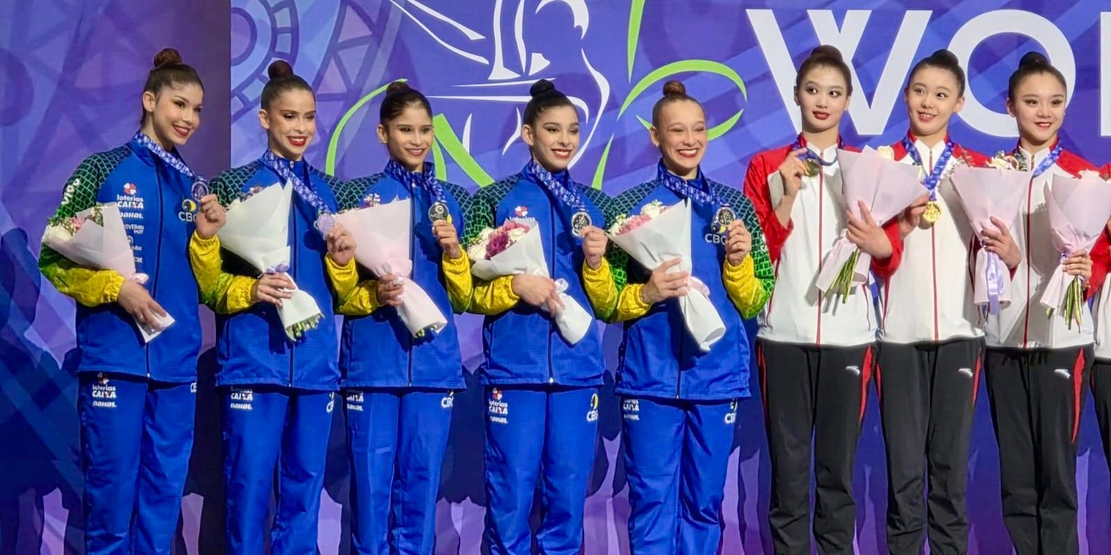 Brasil garante prata e bronze na Copa do Mundo de Ginástica Rítmica em Tashkent