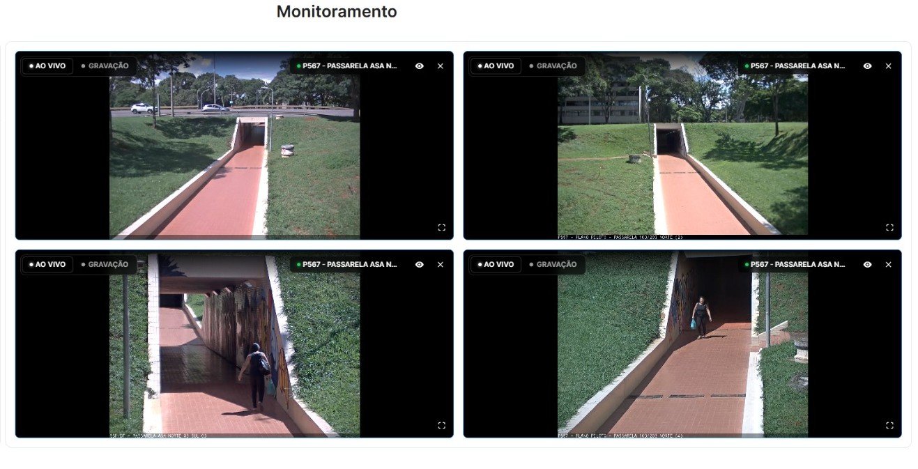 Passarelas subterrâneas do Plano Piloto ganham câmeras integradas ao Ciob