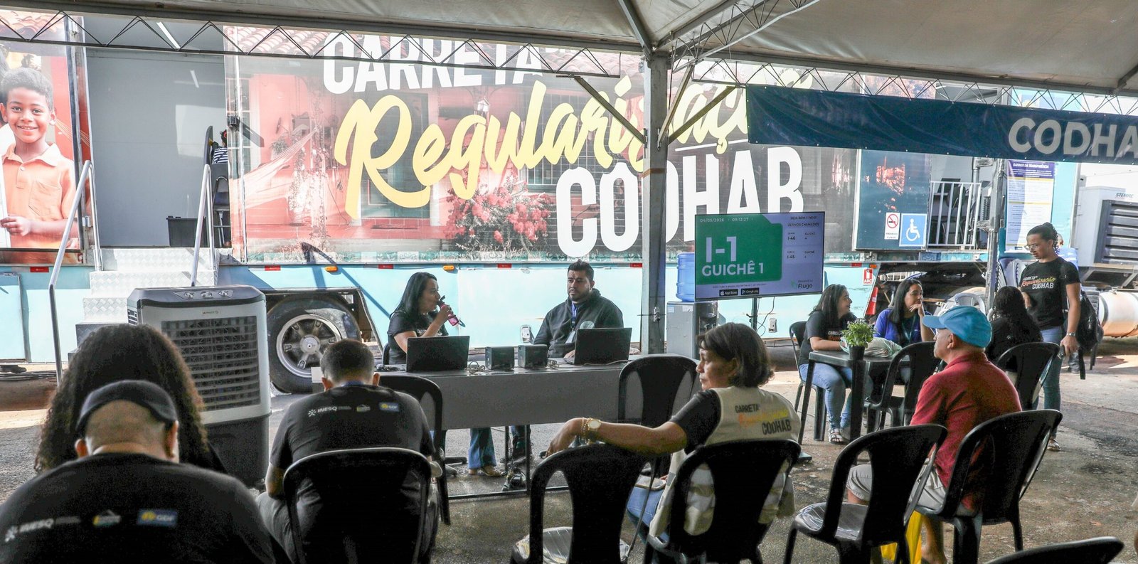 Carreta da Regularizacao da Codhab atende Riacho Fundo II ate quinta