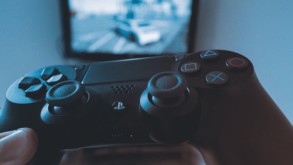 Controle de videogame em destaque sobre mesa