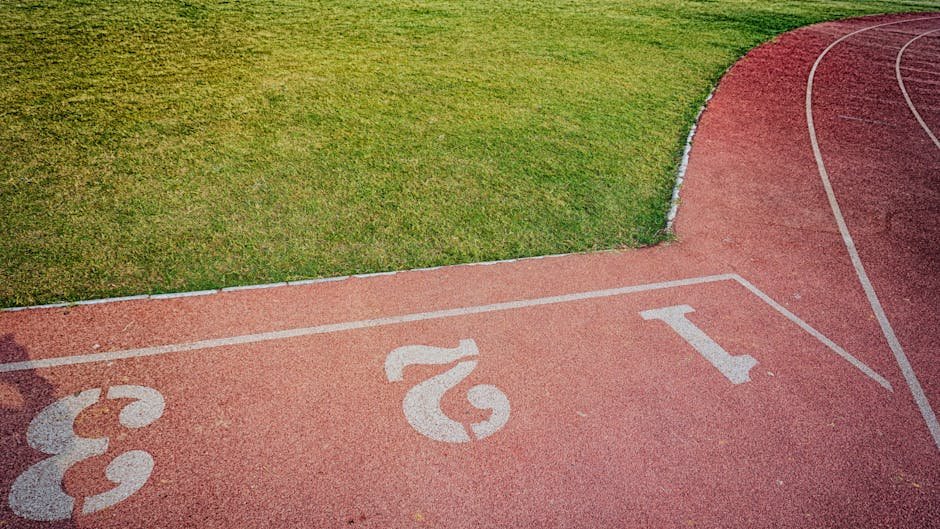 Pista de corrida em parque urbano com atletas
