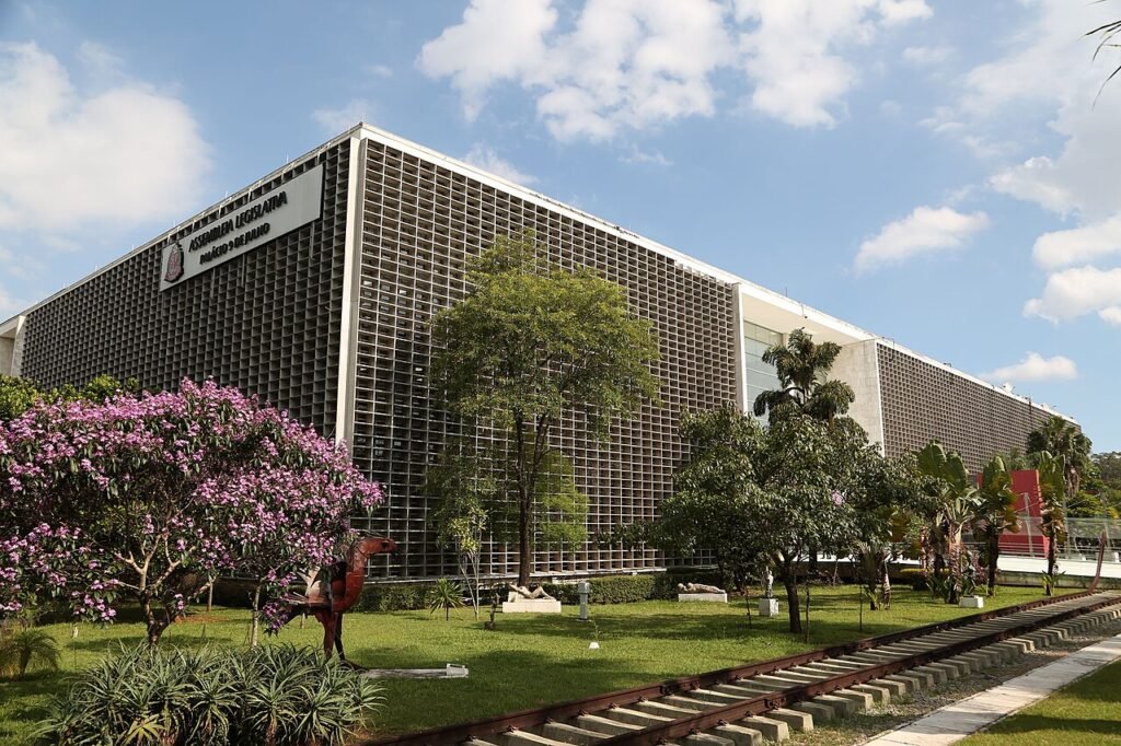 Fachada do Palácio 9 de Julho, sede da Assembleia Legislativa do Estado de São Paulo