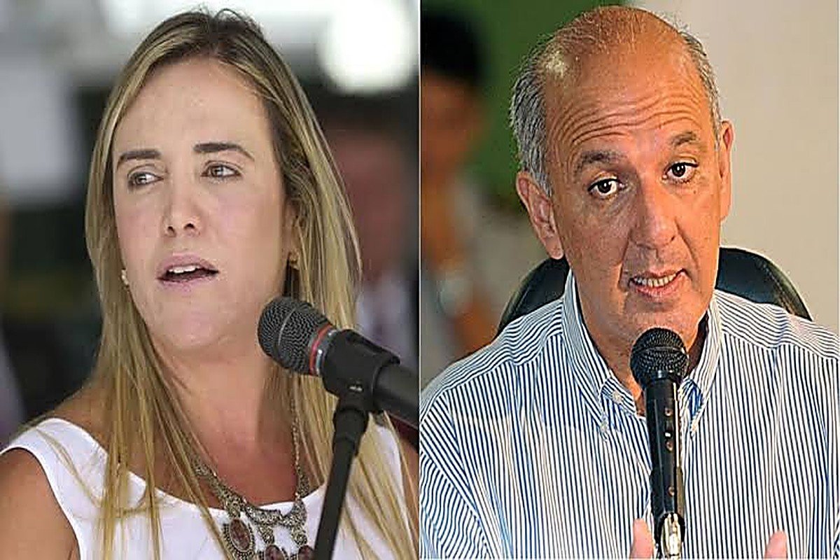 Celina Leão e José Roberto Arruda, os dois primeiros colocados nas pesquisas para o Governo do DF