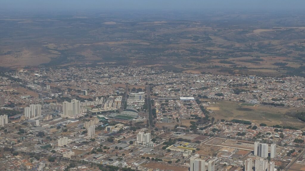 Vista aérea da região central do Gama, no Distrito Federal