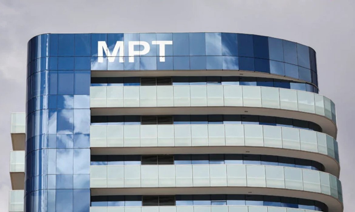 Fachada do prédio do Ministério Público do Trabalho em Brasília, com a sigla MPT no alto