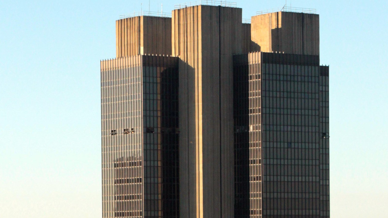 Edifício-sede do Banco Central do Brasil, em Brasília, visto de cima